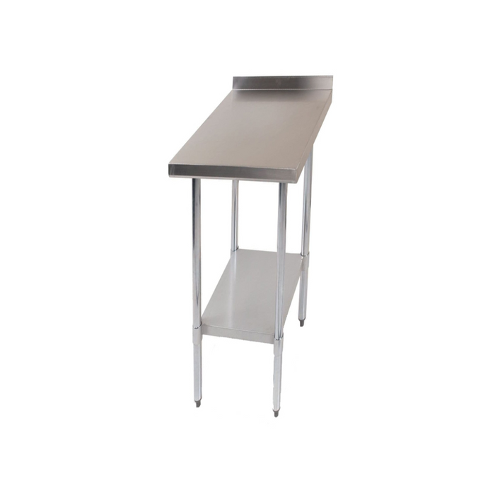 Stainless Steel Table with Backsplash - 300mm