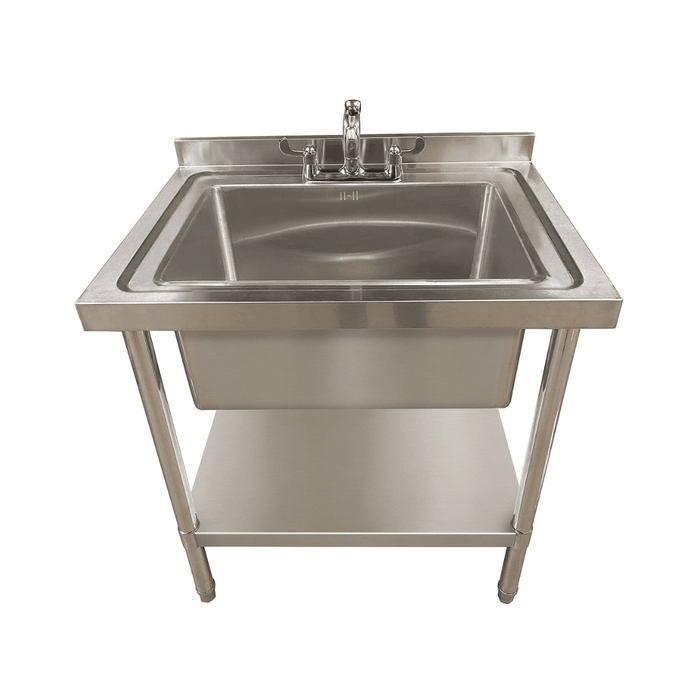 Single Bowl Commercial Sink with Large Bowl - 800x600mm