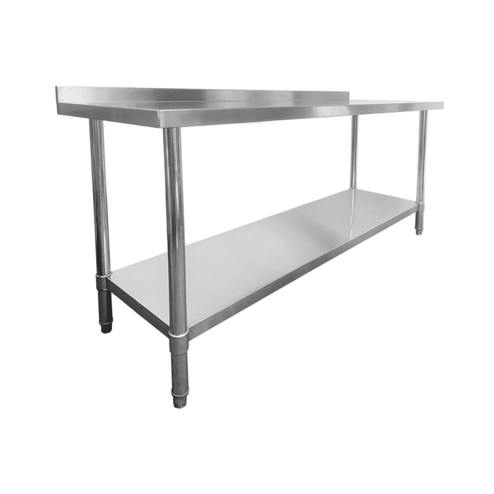 Stainless Steel Wall Prep Table - 1800x700x900mm (WxDxH)