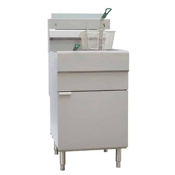 GF150 37 Litres 5 Burner Gas Fryer Single Tank with Twin Baskets