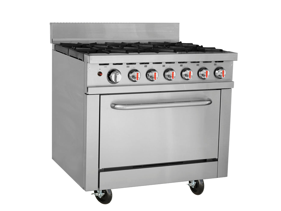 Hamoki Gas Range 6 Burner with Oven HKR-6S