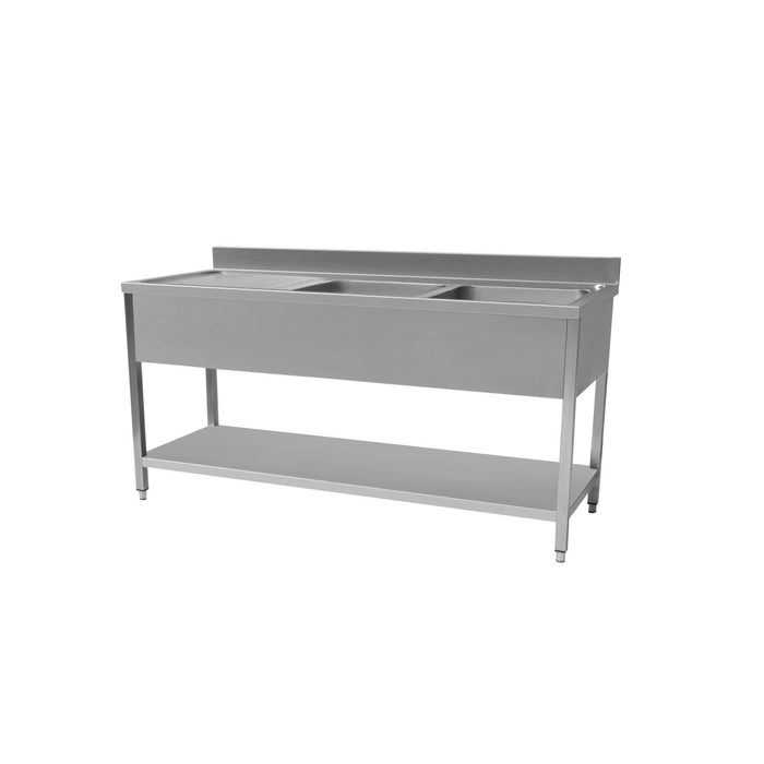 Stainless Steel Sink 1800mm Left Hand Drain