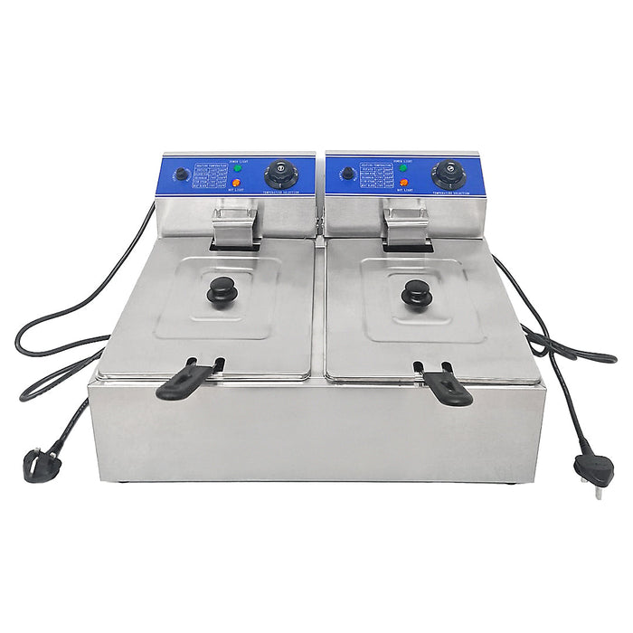 Cheftek 10L+10L Double Fryer
