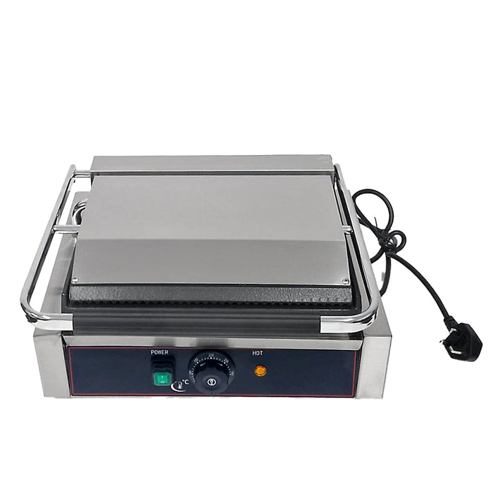 Cheftek Contact Grill Top Grooved, Bottom Flat - 425x400x210mm
