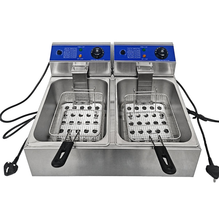 Double Tank Electric Fryer