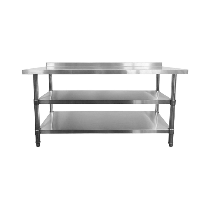 Stainless Steel Wall Prep Table - 1500x600x900mm (WxDxH)