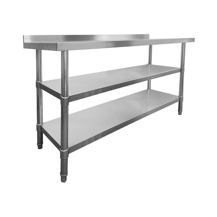 Stainless Steel Wall Prep Table - 1500x700x900mm (WxDxH)