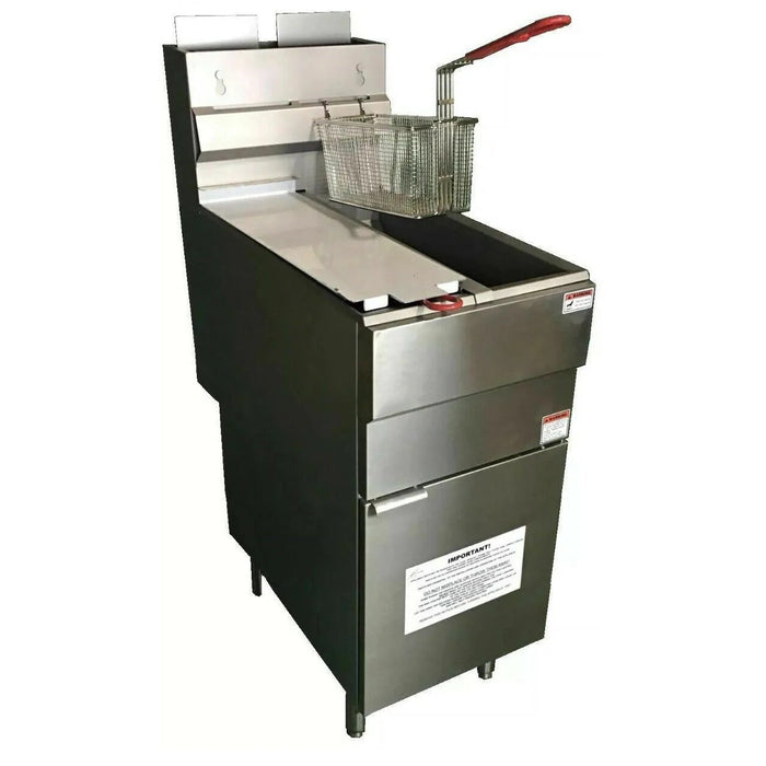 GF120T 4 Burner Twin Tank Gas Fryer with Twin Baskets